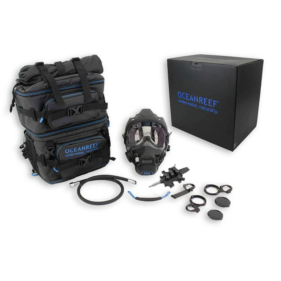 Ocean Reef Neptune III full face scuba mask with integrated second stage