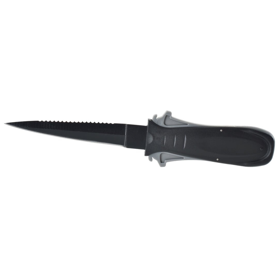 Seac Sharp stainless dive knife with serrated back edge and blunt tip