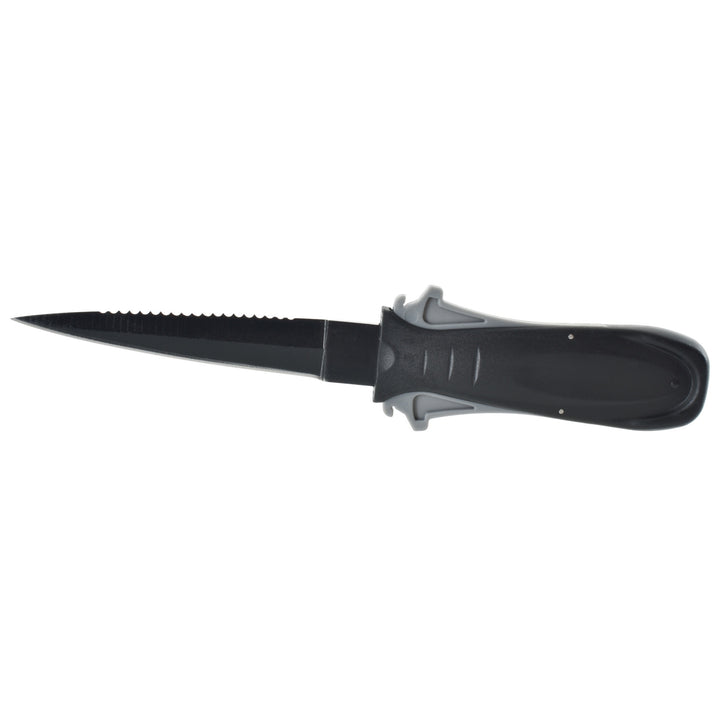 Seac Sharp stainless dive knife with serrated back edge and blunt tip