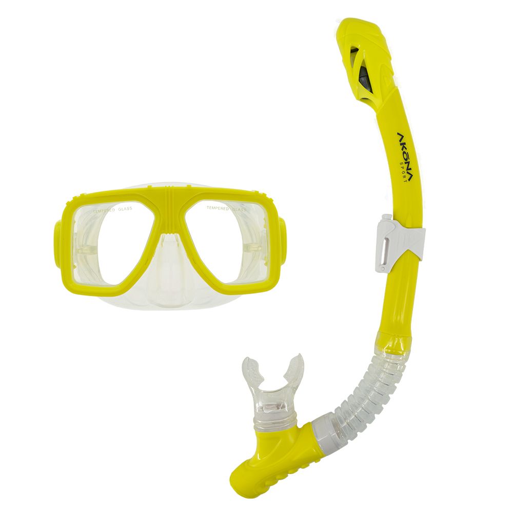 Akona Sport Mask &amp; Dry Snorkel Set
