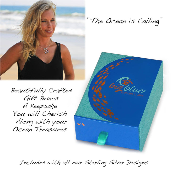 Turtle Drop Earrings – Ocean Traveler "Honu" Collection - Sterling Silver