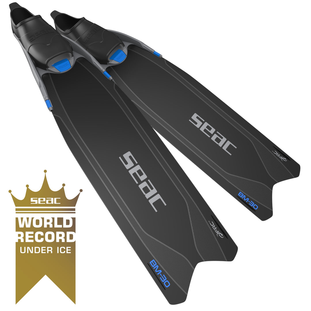 SEAC BM-30 long blade freediving fins for apnea and spearfishing