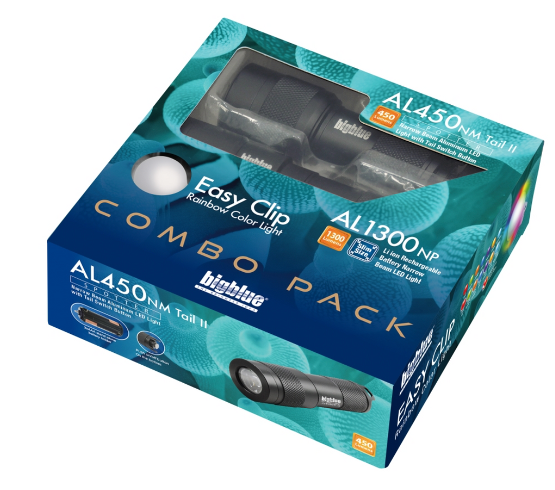 Big Blue Combo Pack: AL450NM-II Tail &amp; AL1300NP &amp; Easy Clip 8 Color