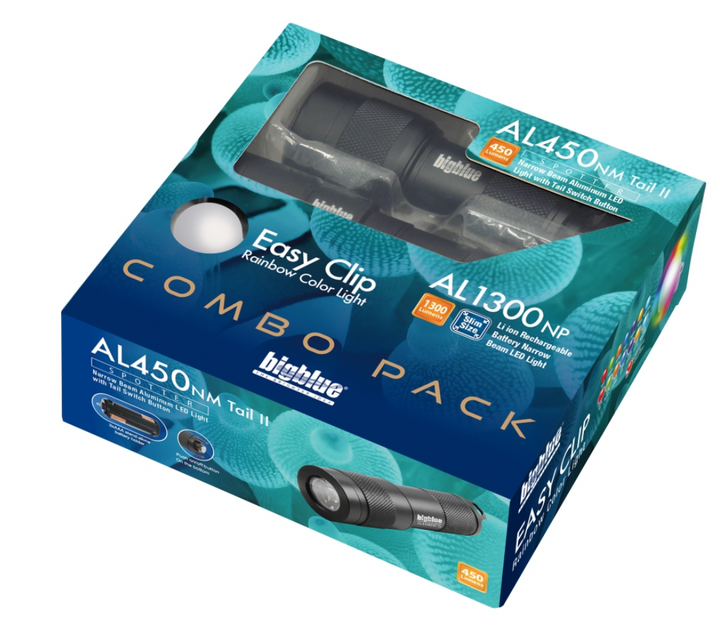 Big Blue Combo Pack: AL450NM-II Tail &amp; AL1300NP &amp; Easy Clip 8 Color