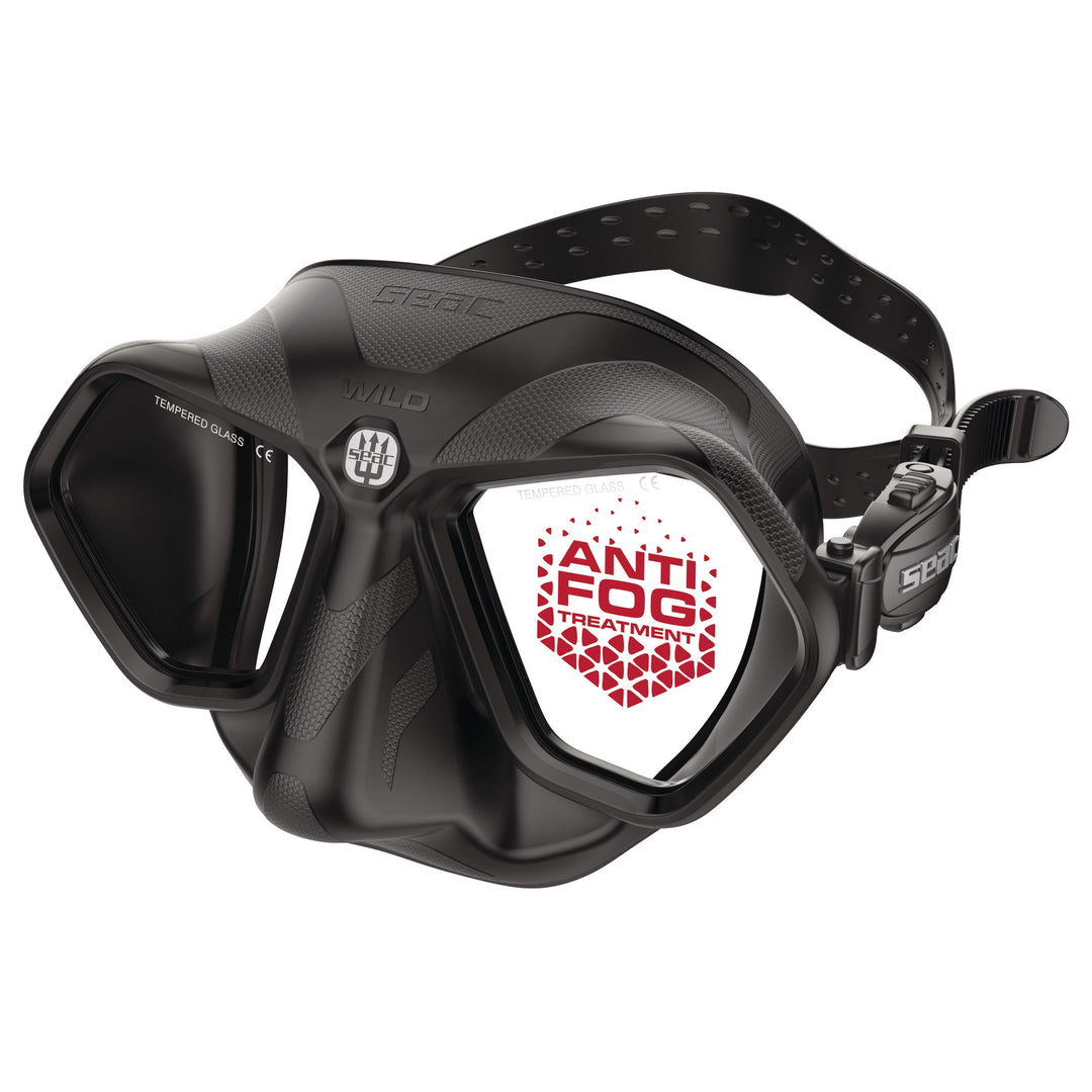 SEAC Wild wide-view frameless dive mask with no-fog technology