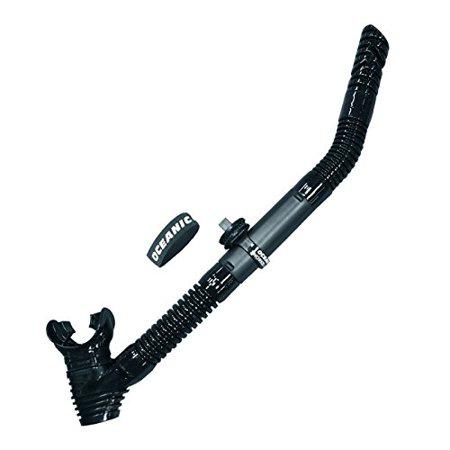 Oceanic foldable pocket snorkel for compact backup snorkeling