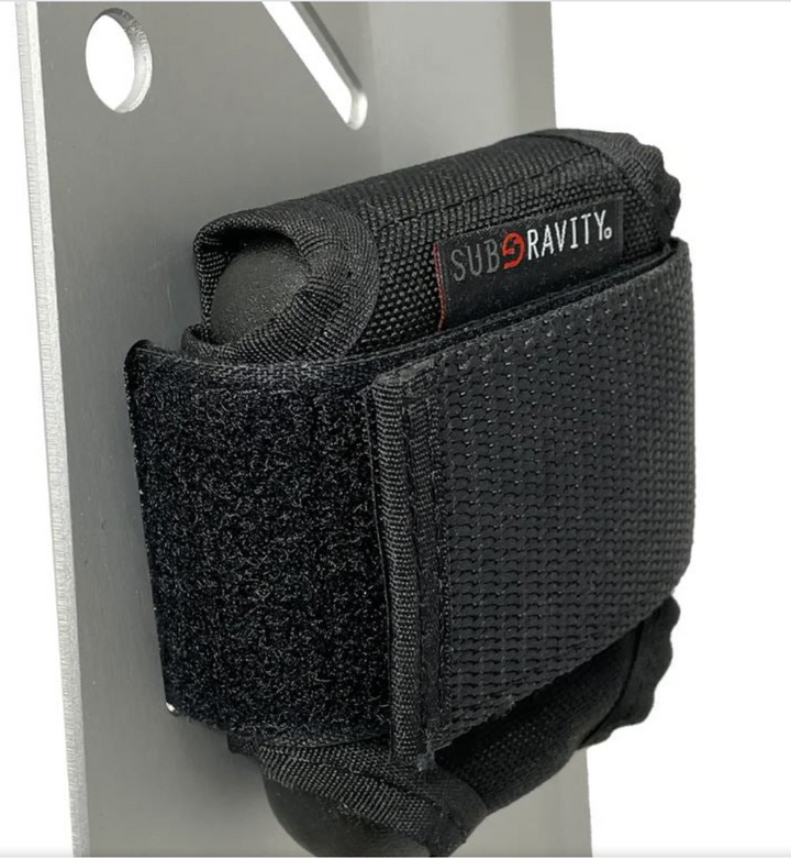 Subgravity backplate trim weight pockets pair mounting detail