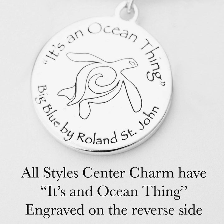 Manta Ray Adjustable Charm Bracelet – I Love Collection - Sterling Silver