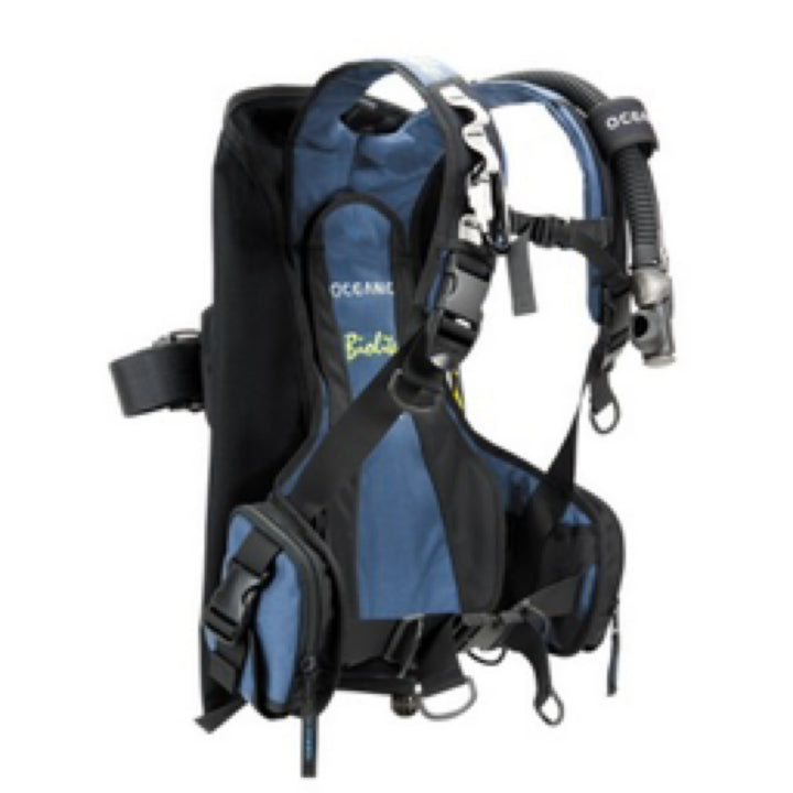 Oceanic Bio Lite back-inflate BCD, eco-friendly and lightweight