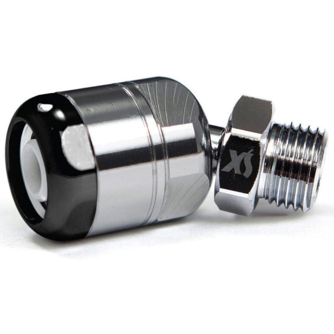 XS Scuba swivel adapter allowing 360-degree rotation between hose connections