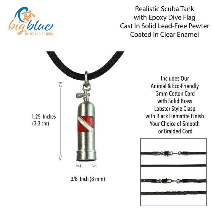Scuba Tank Necklace 18"