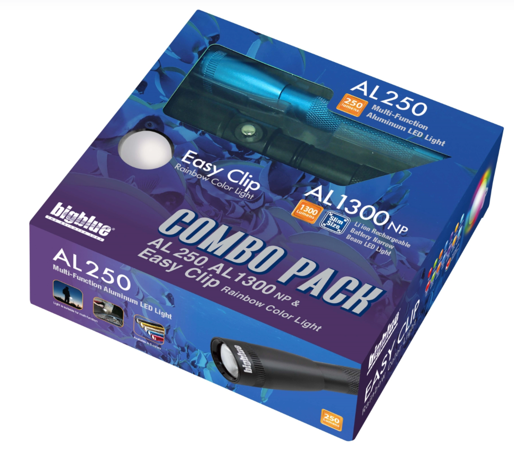 Big Blue Combo Pack: AL250 Black &amp; AL1300NP &amp; Easy Clip 8 Color