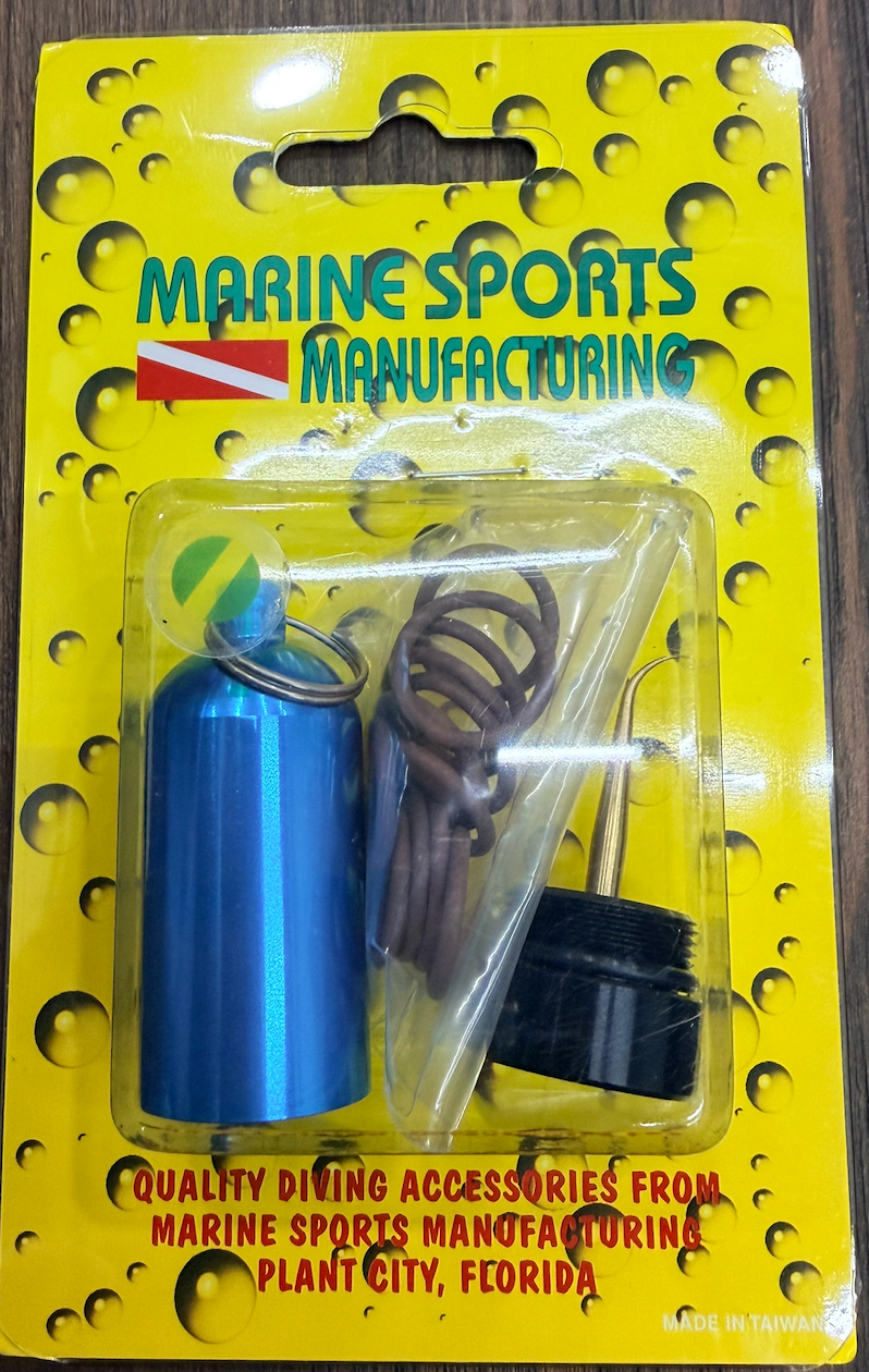 Marine Sports Mini Tank Key Ring w/Brass Pick &amp; Viton O Rings