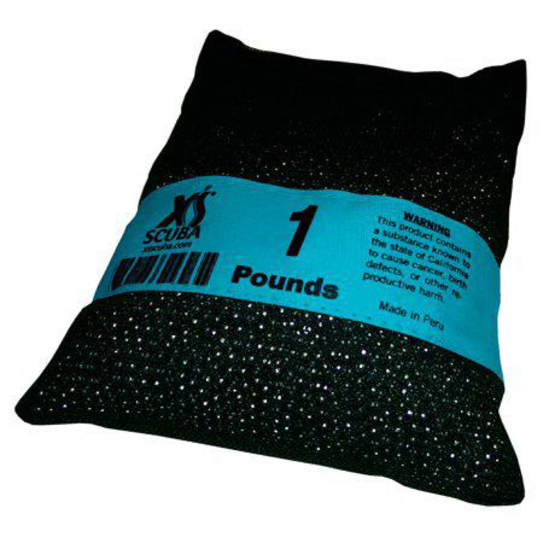 XS Scuba soft bag lead shot weights for integrated weight pockets