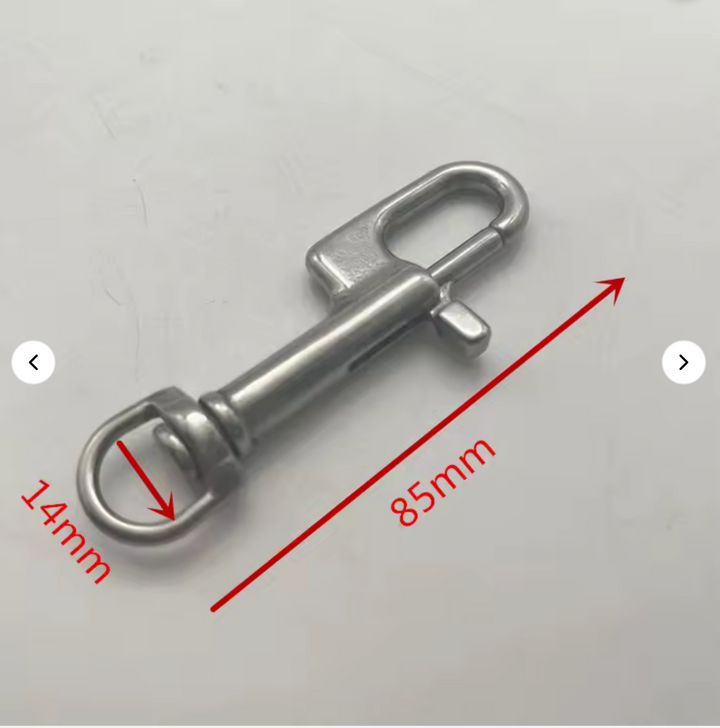 Ergonomic Bolt Snap Stainless Steel