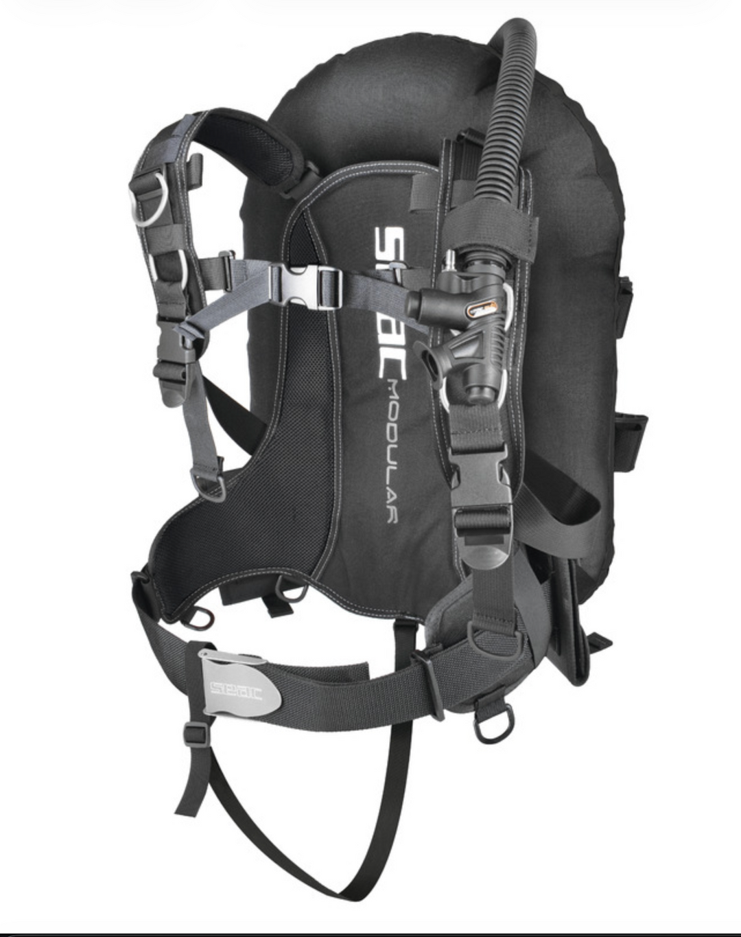 SEAC modular backplate and wing BCD for technical and recreational divers