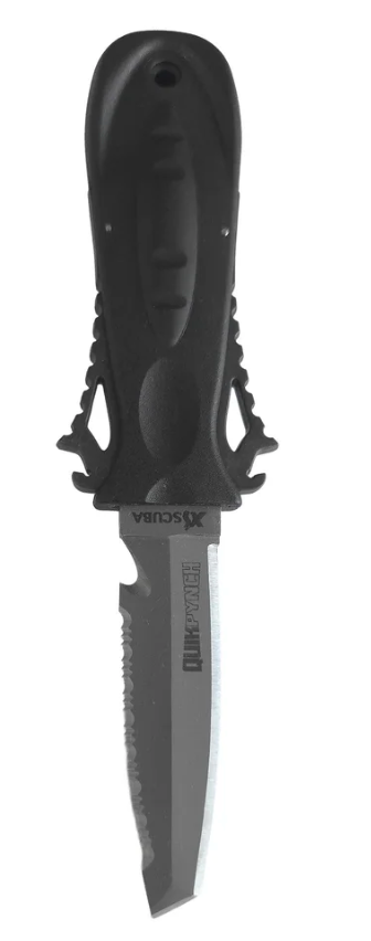 XS Scuba QuikPynch Blunt stainless and Tanto titanium blade variants