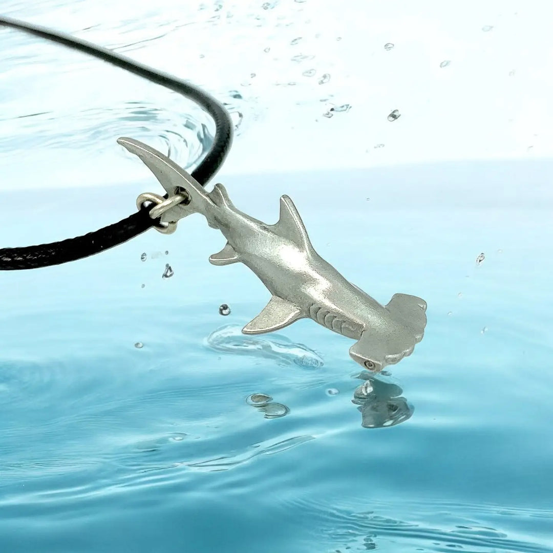 Hammerhead Necklace with Pewter Pendant 20"