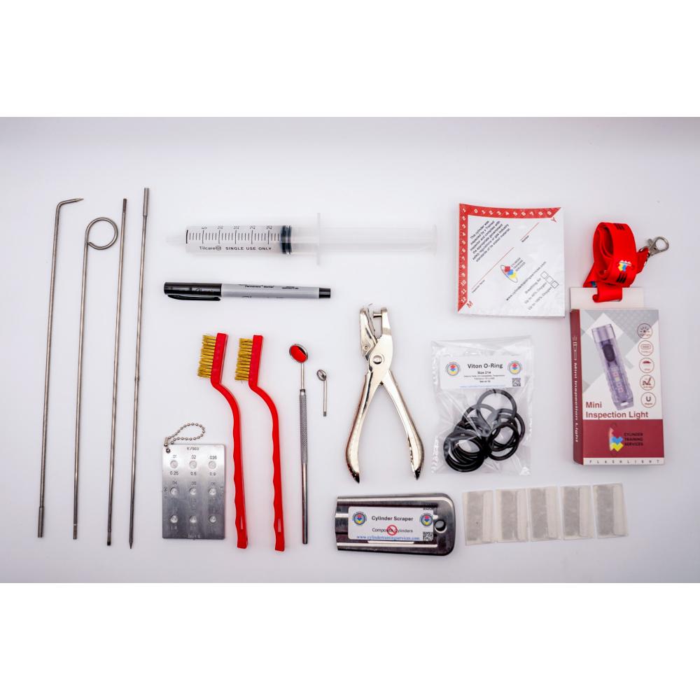 Basic visual inspection tool kit for scuba cylinder inspection - Depth Finder's Scuba, Punta Gorda FL